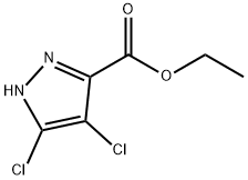 1H-吡唑-3-羧酸4,5-二氯乙酯 结构式