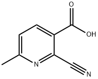 3-Pyridinecarboxylic acid, 2-cyano-6-methyl- Struktur