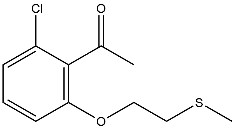 1-[2-Chloro-6-[2-(methylthio)ethoxy]phenyl]ethanone Structure