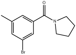 1-(3-Bromo-5-methylbenzoyl)pyrrolidine,1873196-38-3,结构式