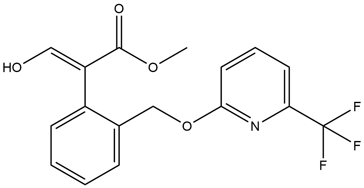 Benzeneacetic acid, α-(hydroxymethylene)-2-[[[6-(trifluoromethyl)-2-pyridinyl]oxy]methyl]-, methyl ester, (αE)-|