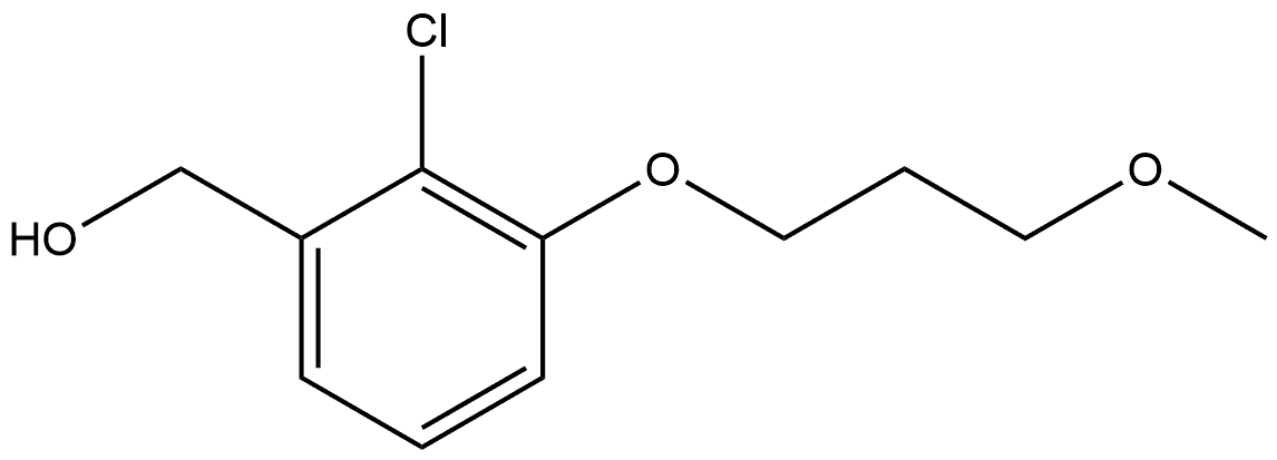 2-Chloro-3-(3-methoxypropoxy)benzenemethanol Structure