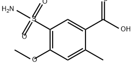 4-methoxy-2-methyl-5-sulfamoylbenzoic acid Structure