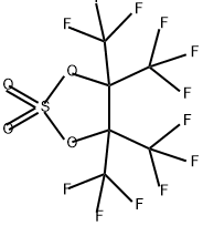 1,3,2-Dioxathiolane, 4,4,5,5-tetrakis(trifluoromethyl)-, 2,2-dioxide 结构式