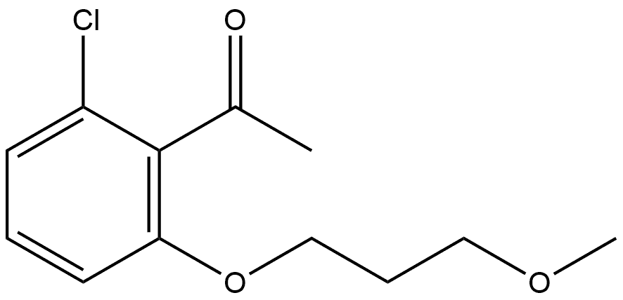 1-[2-Chloro-6-(3-methoxypropoxy)phenyl]ethanone Struktur