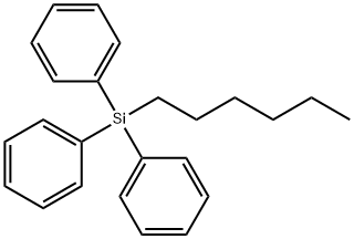 Hexyltriphenylsilane Structure