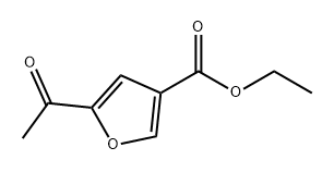 3-Furancarboxylic acid, 5-acetyl-, ethyl ester Structure
