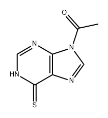 Ethanone, 1-(1,6-dihydro-6-thioxo-9H-purin-9-yl)- Structure