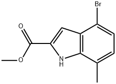 methyl 4-bromo-7-methyl-1H-indole-2-carboxylate Structure