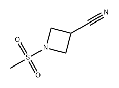 3-Azetidinecarbonitrile, 1-(methylsulfonyl)- Struktur