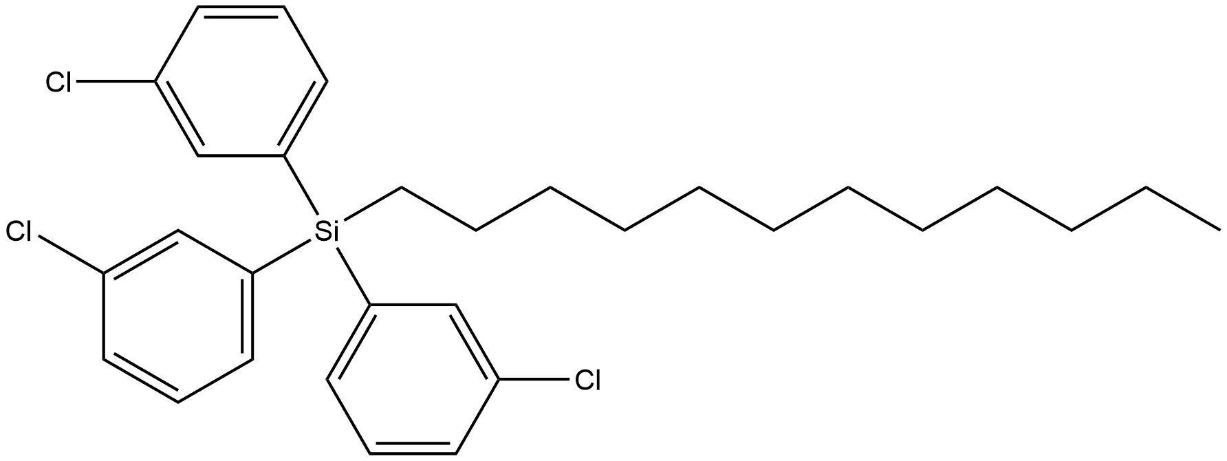 Tris(3-chlorophenyl)(dodecyl)silane|