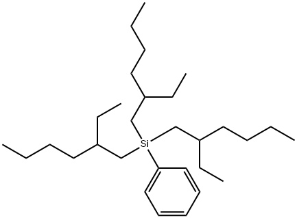 Tris(2-ethylhexyl)(phenyl)silane Structure