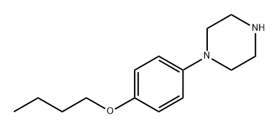 Piperazine, 1-(4-butoxyphenyl)- Structure