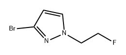 1H-Pyrazole, 3-bromo-1-(2-fluoroethyl)- Struktur