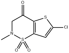 4H-Thieno[2,3-e]-1,2-thiazin-4-one, 6-chloro-2,3-dihydro-2-methyl-, 1,1-dioxide|氯诺昔康杂质29