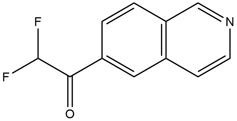 2,2-difluoro-1-(isoquinolin-6-yl)ethanone Structure