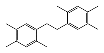 Benzene, 1,1'-(1,2-ethanediyl)bis[2,4,5-trimethyl- 化学構造式