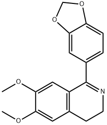 1-(Benzo[d][1,3]dioxol-5-yl)-6,7-dimethoxy-3,4-dihydroisoquinoline Structure