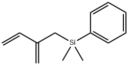 Benzene, [dimethyl(2-methylene-3-buten-1-yl)silyl]-,187800-99-3,结构式