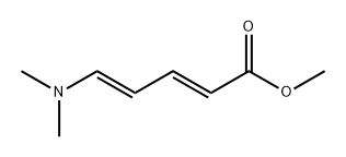 2,4-Pentadienoic acid, 5-(dimethylamino)-, methyl ester, (2E,4E)- Structure