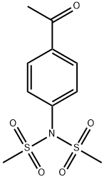 Methanesulfonamide, N-(4-acetylphenyl)-N-(methylsulfonyl)- 化学構造式