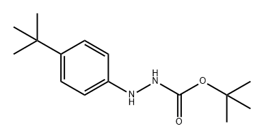 Hydrazinecarboxylic acid, 2-[4-(1,1-dimethylethyl)phenyl]-, 1,1-dimethylethyl ester Structure