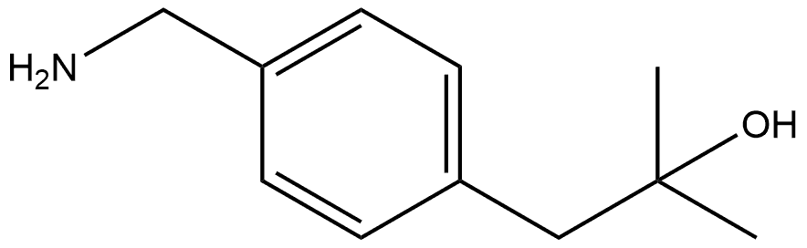 Benzeneethanol, 4-(aminomethyl)-α,α-dimethyl- Struktur