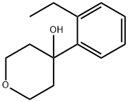 4-(2-ethylphenyl)tetrahydro-2H-pyran-4-ol 化学構造式