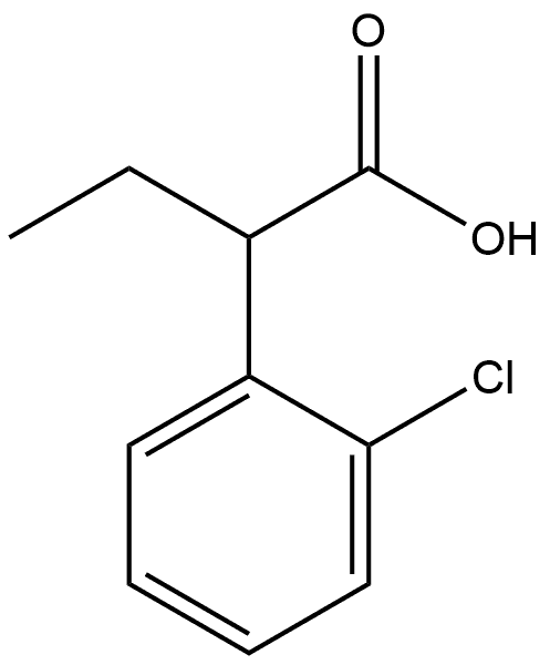 2-(2-氯苯基)丁酸 结构式