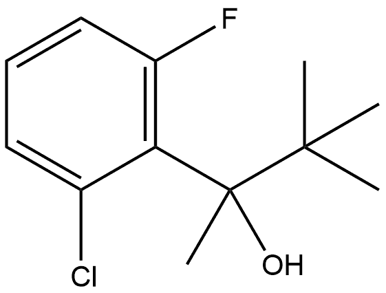 2-Chloro-α-(1,1-dimethylethyl)-6-fluoro-α-methylbenzenemethanol Structure