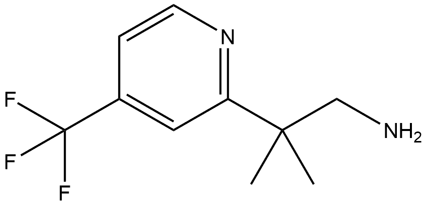2-甲基-2-(4-(三氟甲基)吡啶-2-基)丙-1-胺, 1880550-40-2, 结构式