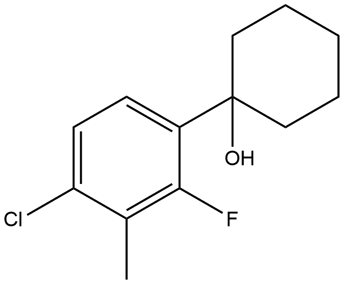 1-(4-chloro-2-fluoro-3-methylphenyl)cyclohexanol Structure