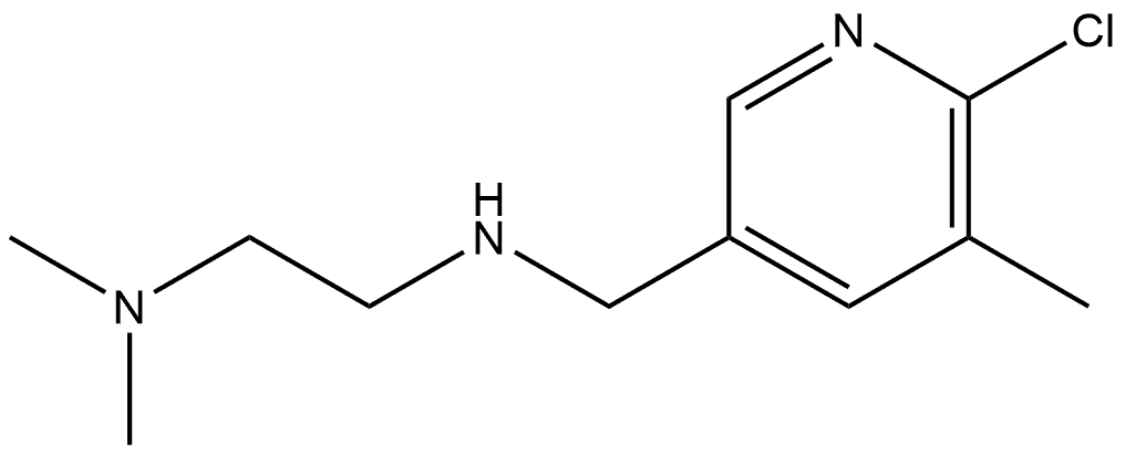 N2-[(6-Chloro-5-methyl-3-pyridinyl)methyl]-N1,N1-dimethyl-1,2-ethanediamine Structure