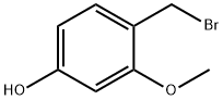 Phenol, 4-(bromomethyl)-3-methoxy- Structure