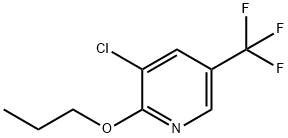 3-chloro-2-propoxy-5-(trifluoromethyl)pyridine 结构式