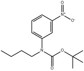 tert-butyl N-butyl-N-(3-nitrophenyl)carbamate 结构式