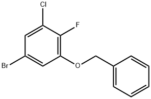 1-(benzyloxy)-5-bromo-3-chloro-2-fluorobenzene Structure