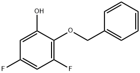 2-(benzyloxy)-3,5-difluorophenol Struktur