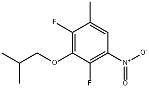 2,4-difluoro-1-methyl-3-(2-methylpropoxy)-5-nitrobenzene Structure