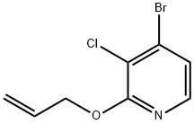 4-bromo-3-chloro-2-(prop-2-en-1-yloxy)pyridine Structure