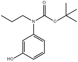 tert-butyl N-(3-hydroxyphenyl)-N-propylcarbamate 结构式