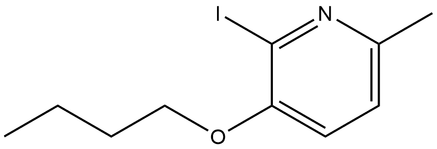 3-Butoxy-2-iodo-6-methylpyridine Structure