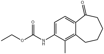 ethyl (1-methyl-5-oxo-6,7,8,9-tetrahydro-5H-benzo[7]annulen-2-yl)carbamate Struktur