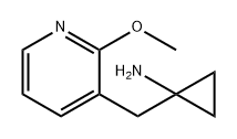 Cyclopropanamine, 1-[(2-methoxy-3-pyridinyl)methyl]- Struktur