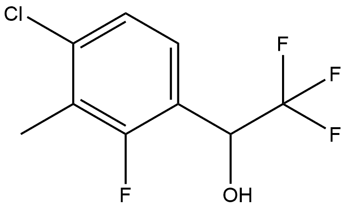 4-Chloro-2-fluoro-3-methyl-α-(trifluoromethyl)benzenemethanol 结构式