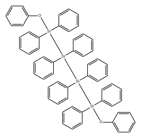 Tetrasilane, 1,4-diphenoxy-1,1,2,2,3,3,4,4-octaphenyl- 化学構造式