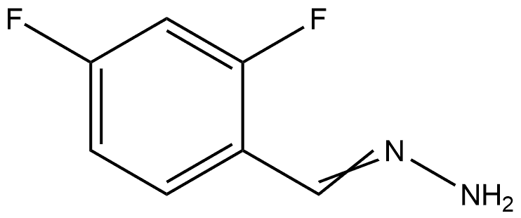 2,4-Difluorobenzaldehyde hydrazone 结构式