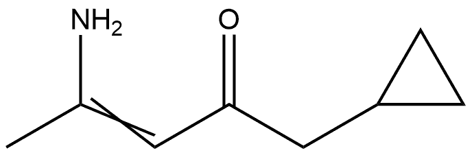 4-氨基-1-环丙基-3-戊烯-2-酮 结构式