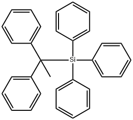 (1,1-Diphenylethyl)triphenylsilane Structure