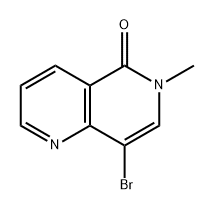 1,6-Naphthyridin-5(6H)-one, 8-bromo-6-methyl- 化学構造式